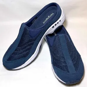 Easy Spirit Size 7 Navy Traveltime Classic Clogs Slip-On Shoes Mules