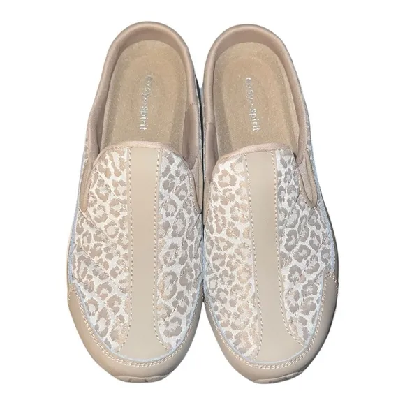 Easy Spirit Women's Beige/Tan Holtrace Mule/Slip On Sneaker/Shoe | NEW/NIB🤎