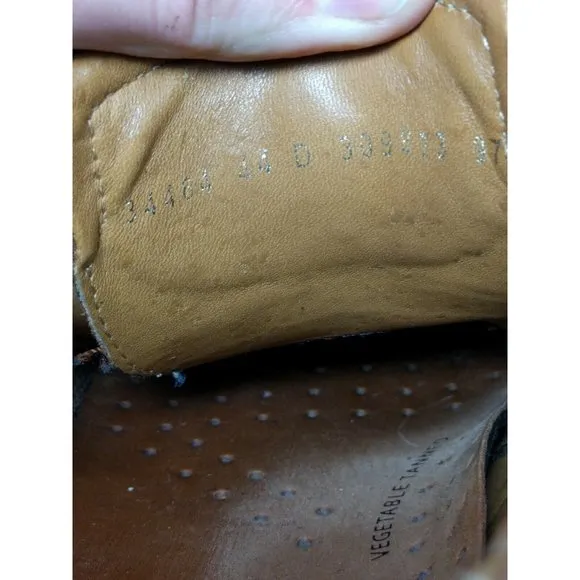 ECCO Bicycle Square Toe Brown Leather Dress 10