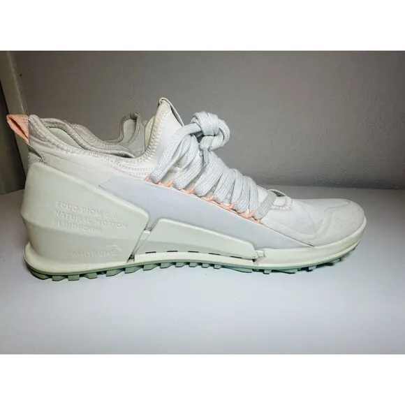 ECCO Biom 2.0 Low Textile Cross Trainer White Sneaker Shoes Women's US 10-10.5