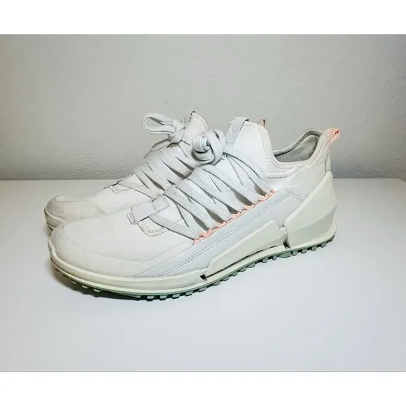 ECCO Biom 2.0 Low Textile Cross Trainer White Sneaker Shoes Women's US 10-10.5