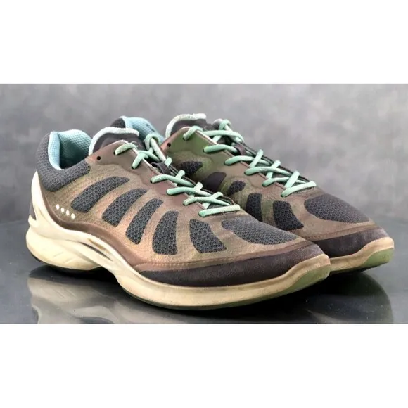 ECCO Biom Performance $130 Women's Trainers Shoes Size EU 39 US 8-8.5 Gray Green