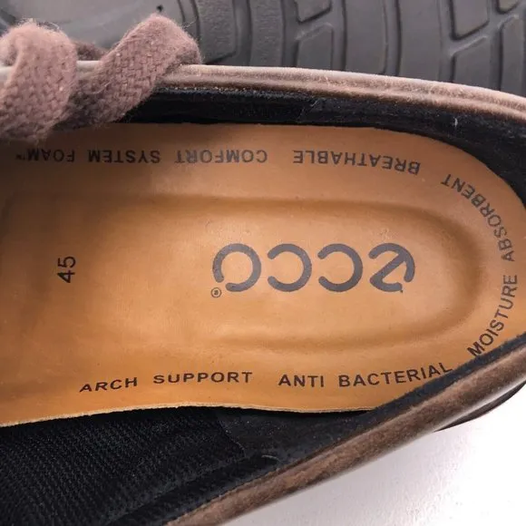 Ecco Brown Leather Gore-Tex Oxfords EUR 45