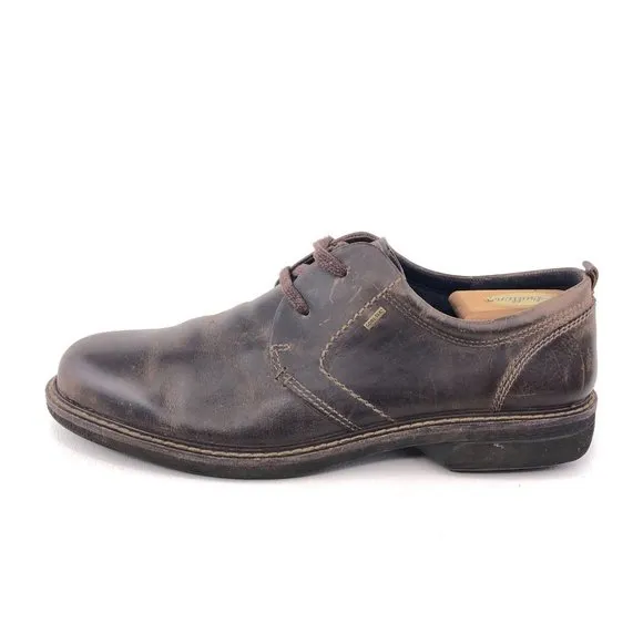 Ecco Brown Leather Gore-Tex Oxfords EUR 45