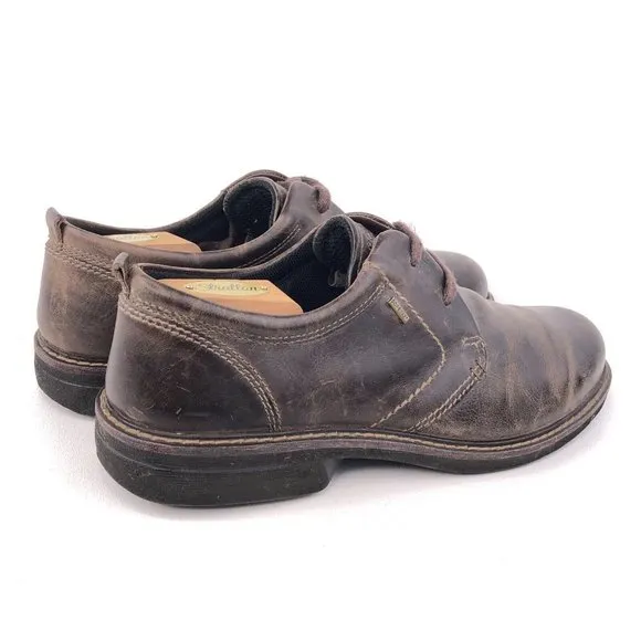Ecco Brown Leather Gore-Tex Oxfords EUR 45