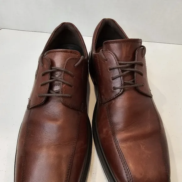 Ecco Helsinki 2 Leather Oxford Men's Size 42 EU 8-8.5 US  Color Mink Office