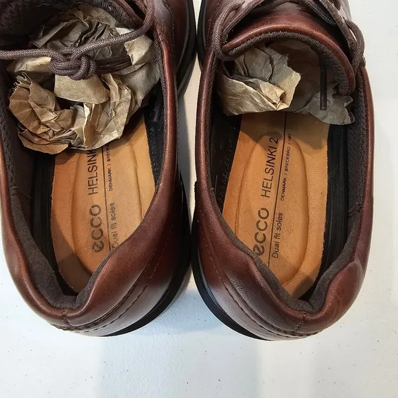 Ecco Helsinki 2 Leather Oxford Men's Size 42 EU 8-8.5 US  Color Mink Office
