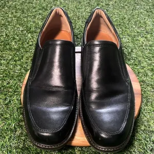 Ecco Holton Apron Toe Black Slip On Loafers Size 43 Men’s 9.5 Extra Width