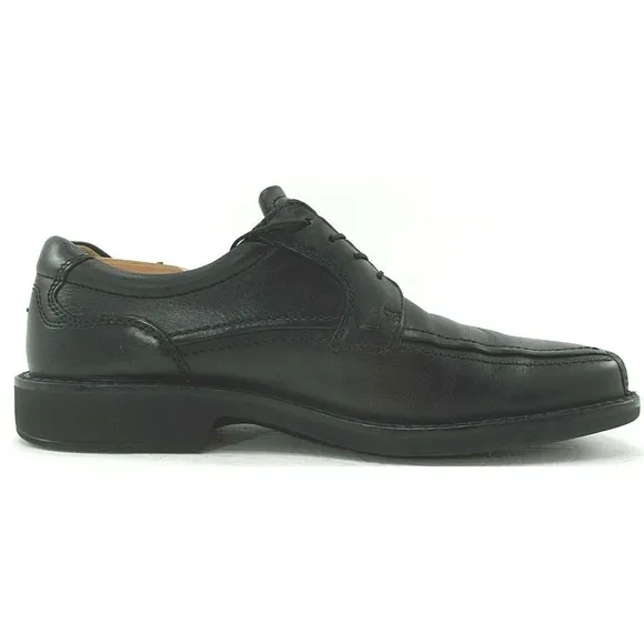 ECCO Mens Bicycle Toe Oxfords Black Leather Dress Shoes Size 10-10.5 US EU44 EUC