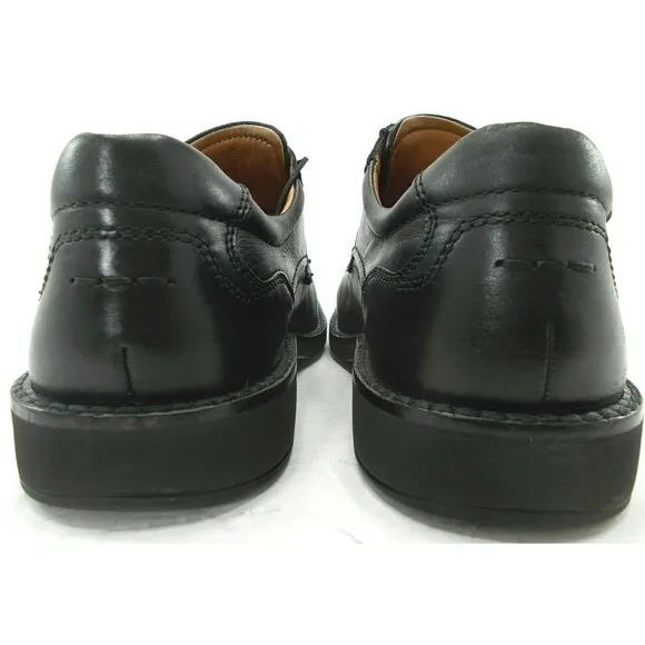 ECCO Mens Bicycle Toe Oxfords Black Leather Dress Shoes Size 10-10.5 US EU44 EUC