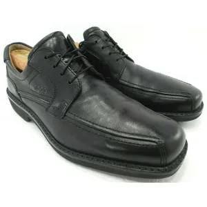 ECCO Mens Bicycle Toe Oxfords Black Leather Dress Shoes Size 10-10.5 US EU44 EUC