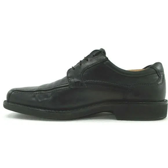 ECCO Mens Bicycle Toe Oxfords Black Leather Dress Shoes Size 10-10.5 US EU44 EUC