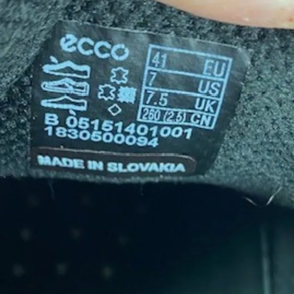 Ecco New‎ Jersey Bike Toe Lace Up Leather Oxfords, size 7