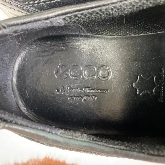 Ecco New‎ Jersey Bike Toe Lace Up Leather Oxfords, size 7