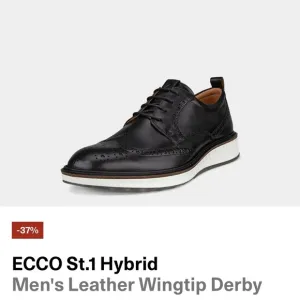ECCO St 1 Hybrid Men’s leather wingtip derby shoe sz 45