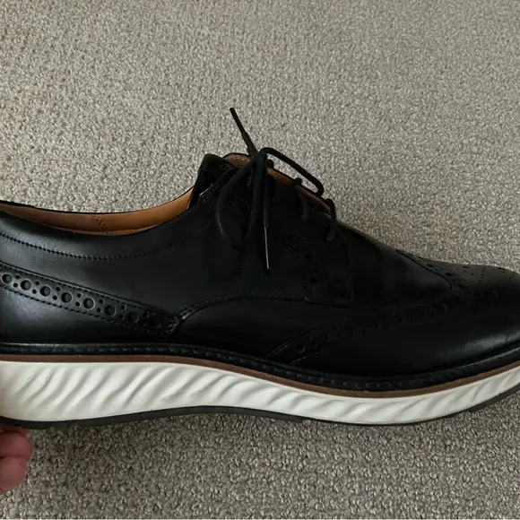 ECCO St 1 Hybrid Men’s leather wingtip derby shoe sz 45
