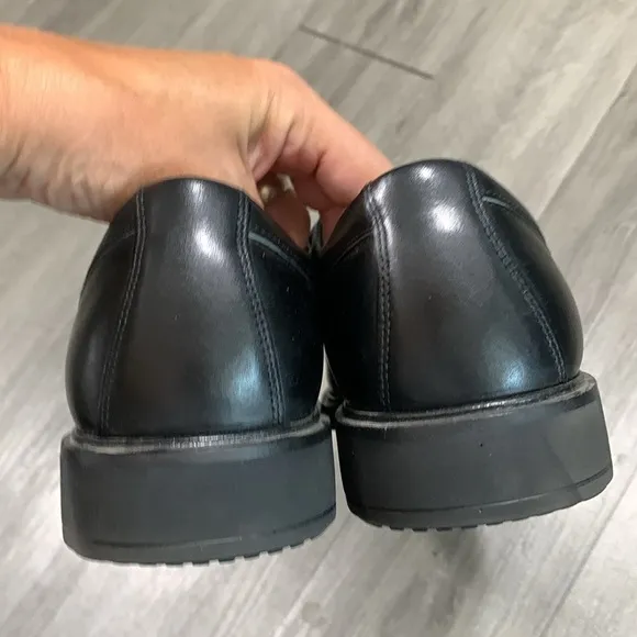 Ecco Vitrus II Cap Toe Tie Oxfords Mens Size 11 Black Leather Dress Shoes