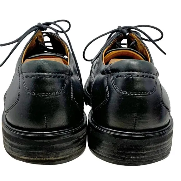 ECCO Windsor Black Leather Apron Toe‎ Oxford