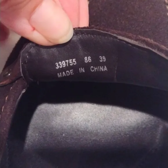 Ecco Womens EU 39 Shoe Brown Suede Pumps Comfort Kansas Buckle Career Work