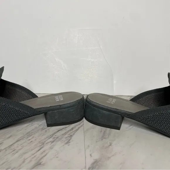 Eileen Fisher Betsy Gray Knit Mule 9 1/2