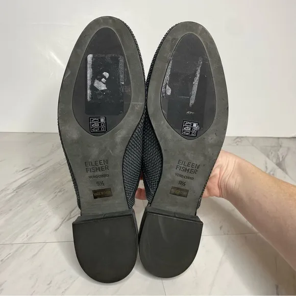 Eileen Fisher Betsy Gray Knit Mule 9 1/2