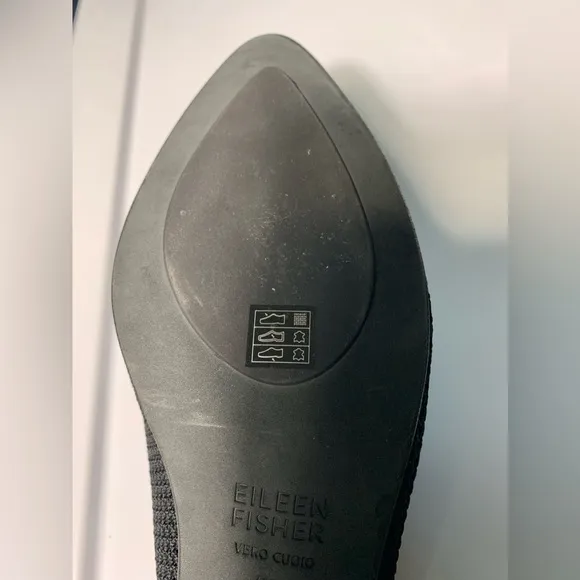 Eileen Fisher Gest Black stretch knit Mules 8.5