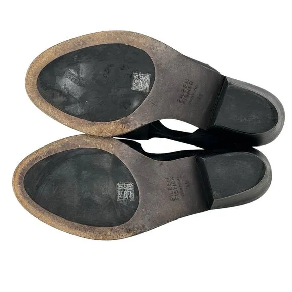 Eileen Fisher Glance Sling Back Heel Sandal Women's SZ 11 Black Comfort Capsule