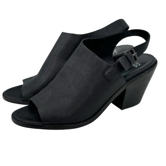 Eileen Fisher Glance Sling Back Heel Sandal Women's SZ 11 Black Comfort Capsule