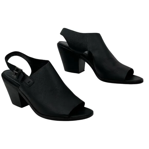 Eileen Fisher Glance Sling Back Heel Sandal Women's SZ 11 Black Comfort Capsule