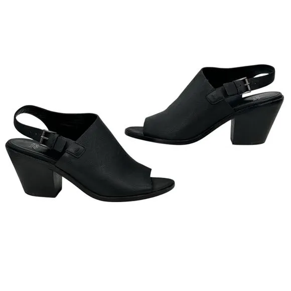 Eileen Fisher Glance Sling Back Heel Sandal Women's SZ 11 Black Comfort Capsule