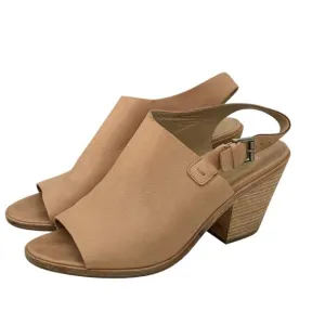 Eileen Fisher Glance Sling Back Heel Sandal Women's SZ 11 Tan Comfort Capsule