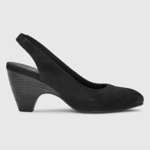 EILEEN FISHER Milla Tumbled Nubuck Slingback Heels Women’s Size 7