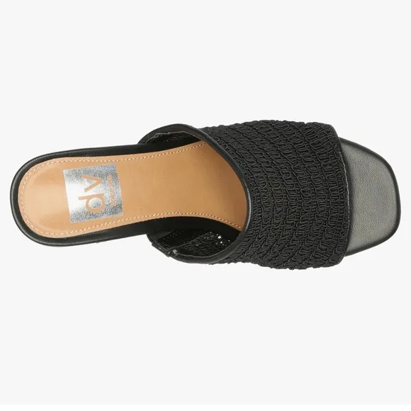 Elegant Black Women's Heeled Mules