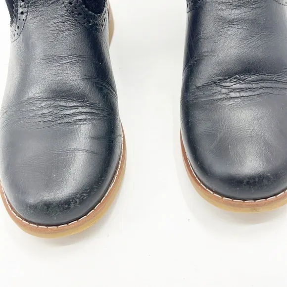Elephantito Midi Leather and Suede Boots Black size 3