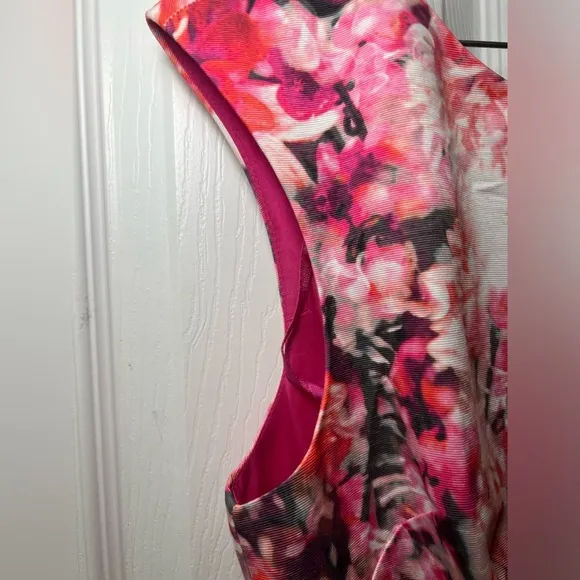 Eliza J. Fit and Flare Sleeveless Midi Floral Print Dress Size 12