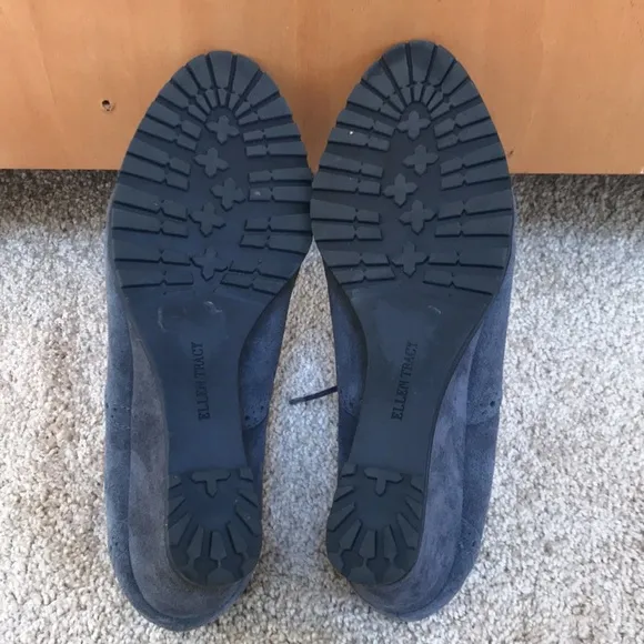 ELLEN TRACY active Tobin grey size 9 suede wedges