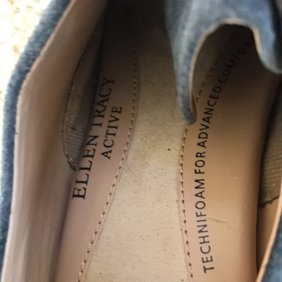 ELLEN TRACY active Tobin grey size 9 suede wedges