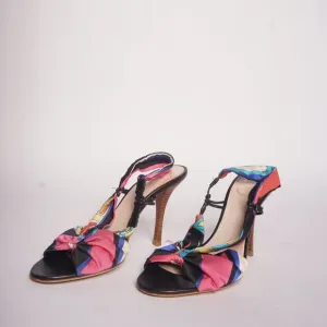 Emilio Pucci Multicolor Slingback Heels