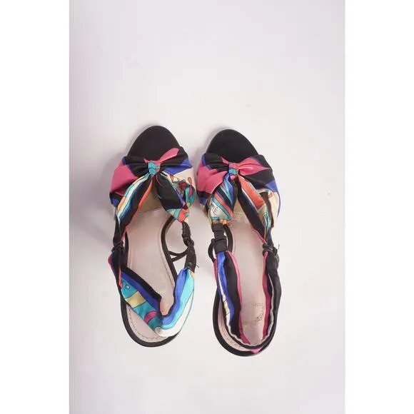 Emilio Pucci Multicolor Slingback Heels