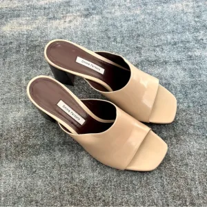 Emme Parsons Eva Orzo Leather Mules NEW