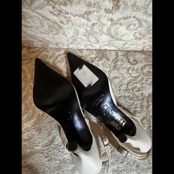 😎🤎ESTATE SALE Shoes Heels Monique Made In Spain Sz 7 1/2 D Tan Slingback