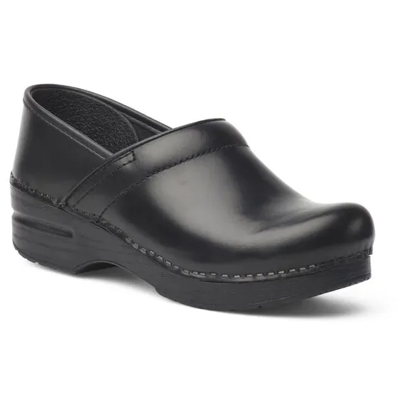EUC Dansko Women's Professional Clog Black Cabrio Clog, sz 9.5