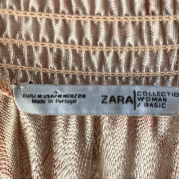 EUC GORGEOUS Women’s Zara Dress Maxi Kaftan Style Rich Orange Gold Hues Size M