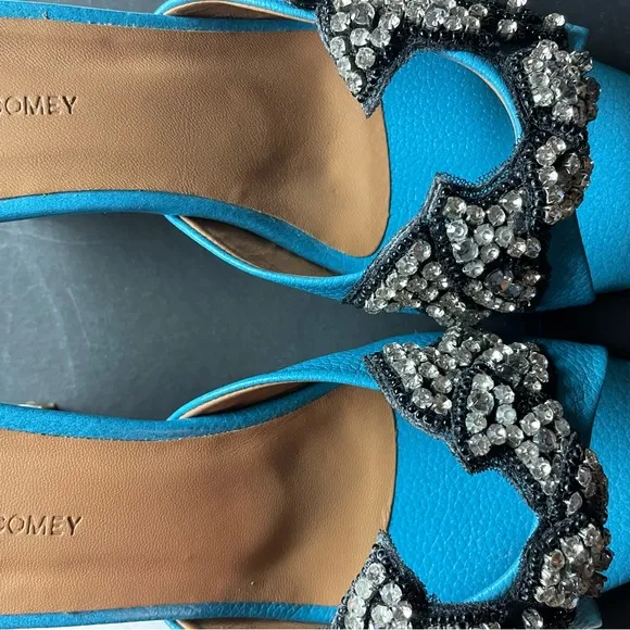 EUC / VGUC Rachel Comey Rhinestone Kitten Heels Sz 5
