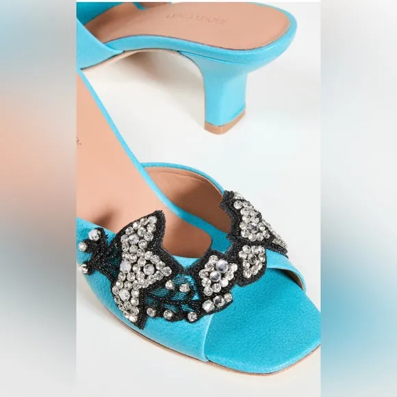 EUC / VGUC Rachel Comey Rhinestone Kitten Heels Sz 5