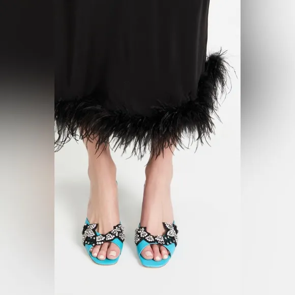 EUC / VGUC Rachel Comey Rhinestone Kitten Heels Sz 5