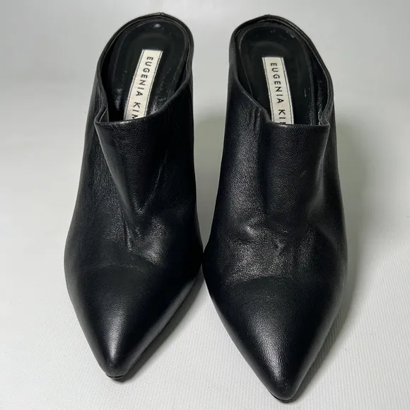 Eugenia Kim Watercolor Silk Wrapped Block Heeled Mules - sz 39