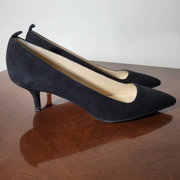 Everlane Black Editor Kitten Heels Size 9.5 Italian made