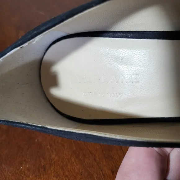Everlane Black Editor Kitten Heels Size 9.5 Italian made