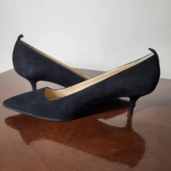 Everlane Black Editor Kitten Heels Size 9.5 Italian made
